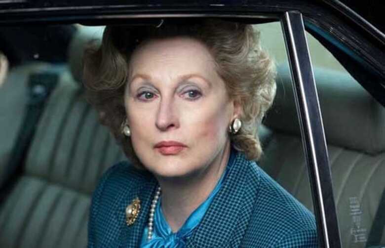 A atriz Meryl Streep em cena de "A Dama de Ferro"