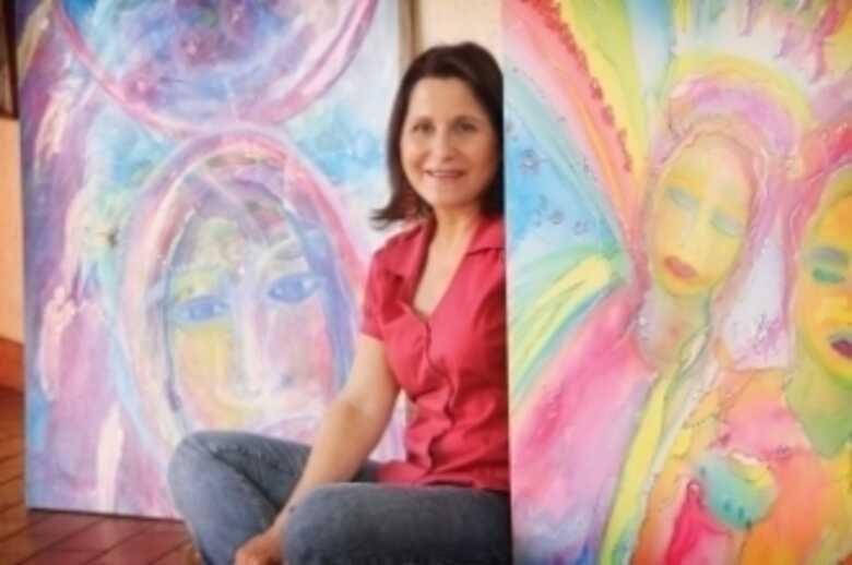 A artista plástica Rosane Bonamigo