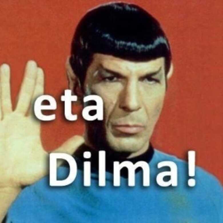Imagem do personagem Spock, de "Startrek", fazendo um apelo para que a presidente vete o texto que modifica o Código Florestal