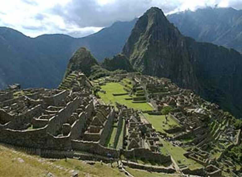 Vista da cidade inca de Machu Picchu, no Peru