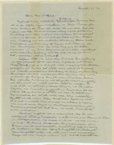 'Carta de Deus', enviada por Einstein ao filósofo Erik Gutkind.