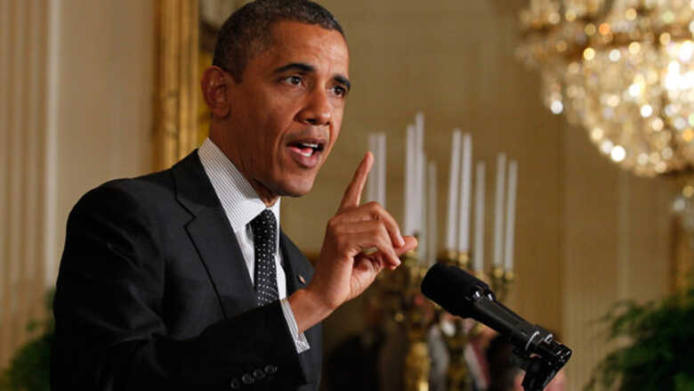Presidente dos Estados Unidos, Barack Obama em pronunciamento em Washington.