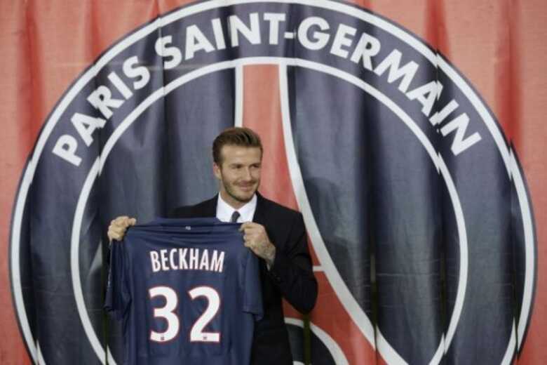 No dia 31 de janeiro de 2013, Beckham apresentou sua nova camisa do PSG logo após uma coletiva de imprensa.