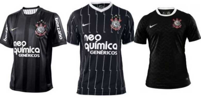 Relembre versões de 2010, 2011 e 2012 do segundo uniforme do Corinthians.