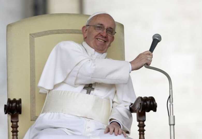 O Papa Francisco durante audiência nesta quarta-feira (03) no Vaticano.