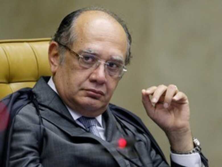 O ministro Gilmar Mendes durante sessão do STF.