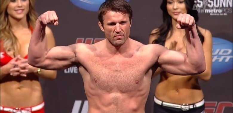 Chael Sonnen durante pesagem antes da luta contra o compatriota Jon Jones. (Foto: Reprodução)