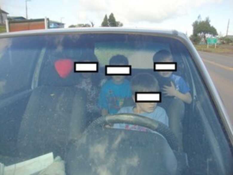 Pai da criança responderá criminalmente. (Foto: PRF SC/Divulgação)
