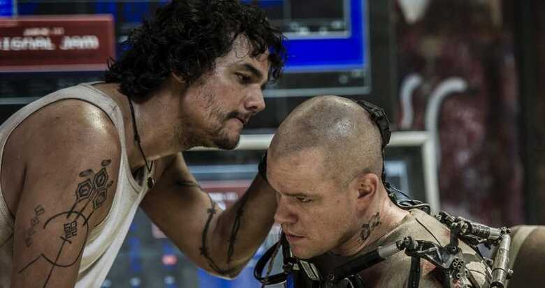 Cena do filme 'Elysium', estrelado por Matt Damon, Wagner Moura, Alice Braga e Sharlto Copley, todos sob direção de Neill Blomkamp. (Foto: divulgação/Sony Pictures)