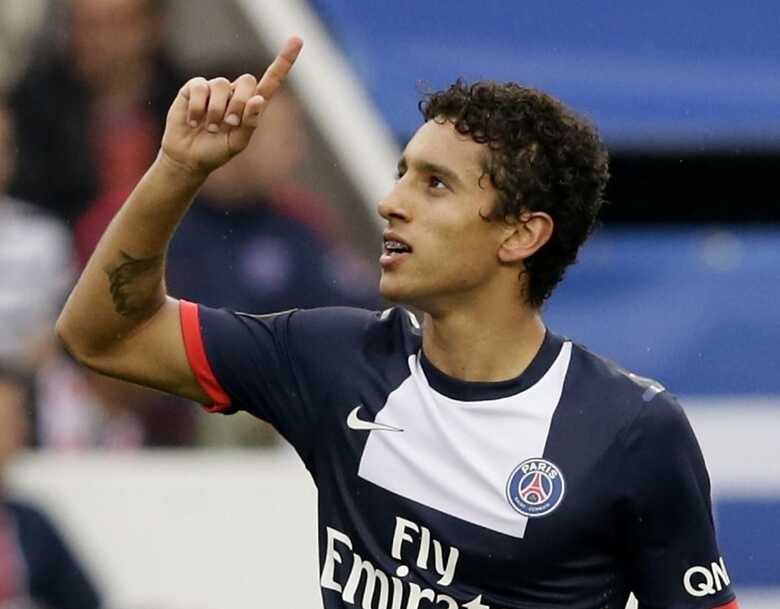 Marquinhos comemora o gol marcado pelo PSG contra o Toulouse, pelo Campeonato Francês. (Foto: AFP Photo/Kenzo Tribouillard)