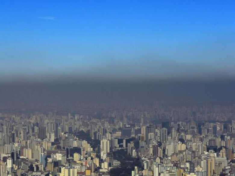 Imagem do dia 30 de agosto mostra nuvem de poluição na capital paulista. (Foto: Marcelo Pereira/Terra)