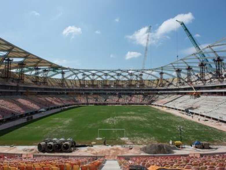 Arena Amazônia teve jogos retirados da parte da tarde e deslocados para horários noturnos. (Foto: AFP)