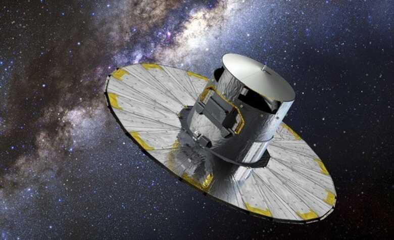 Imagem é uma impressão artística do telescópio europeu Gaia. (Foto: AFP Photo/ESA/D. Ducros)