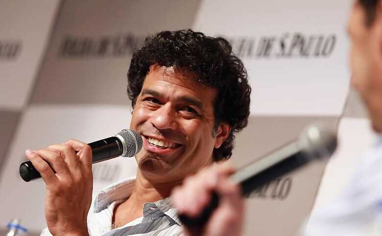 O ex-jogador Ra&iacute; participa de sabatina da Folha no MIS, em S&atilde;o Paulo. (Foto: Jorge Araujo/Folhapress)