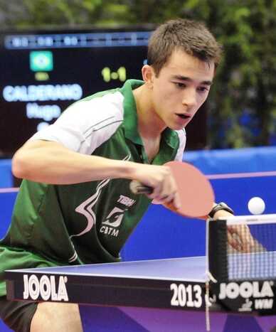 Resultado histórico para o tênis de mesa brasileiro no ITTF Global Junior Circuit Finals, disputado em Portugal. (Foto: Divulgação/CBTM)