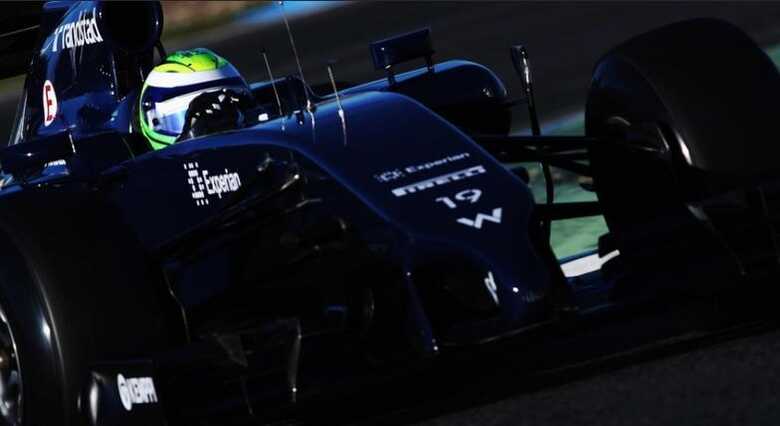 Felipe Massa dá primeiras voltas na pista de Jerez com o novo carro da Williams. (Foto: Mark Thompson/Getty Images)