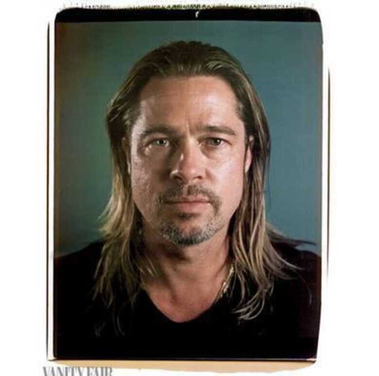Brad Pitt. (Foto: Chuck Close/Vanity Fair)