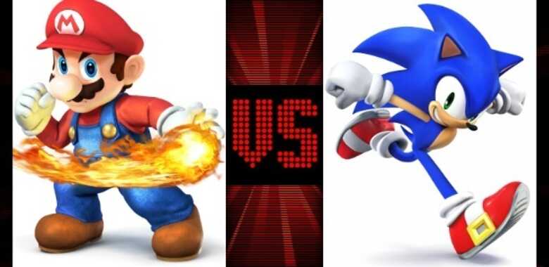 Os personagess Mario e Sonic, da Nintendo e Sega, foram símbolos da rivalidade entre as empresas. (Montagem: reprodução)
