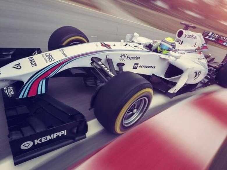 Carros serão brancos, com faixas que remetem a novo patrocinador; padrão foi adotado pela Brabham na década de 70. (Foto: Williams Martini Racing/divulgação)