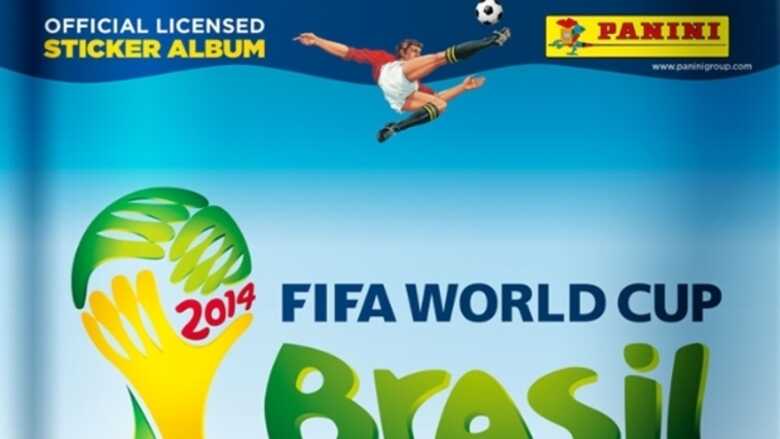 Panini divulga capa do álbum oficial de figurinhas da Copa do Mundo de 2014. (Arte: divulgação)