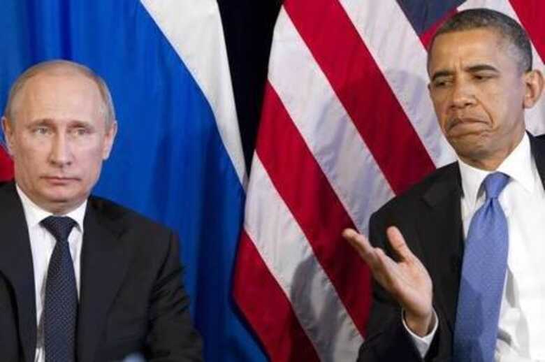 Putin e Obama discordam sobre anexação da Crimeia à Rússia . (Foto: AP)