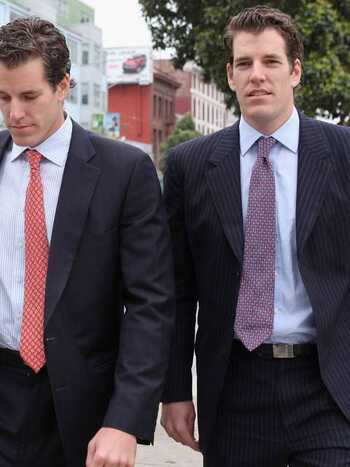 Os irmãos gêmeos Cameron e Tyler Winklevoss. (Foto: Getty Images)
