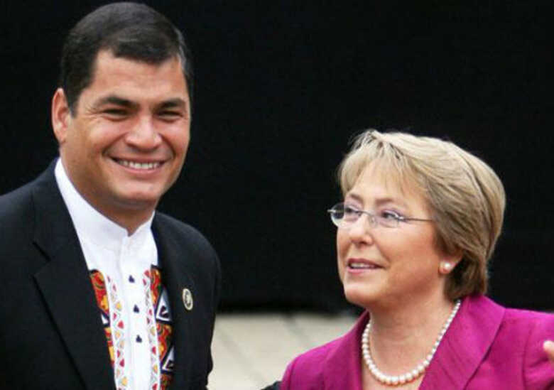 Rafael Correa e Michelle Bachelet confirmaram presen&ccedil;a. (Foto: Efe)