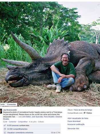 Piada com foto de Spielberg revoltou alguns seguidores desavisados. (Foto: Facebook/reprodução)