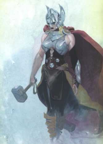 Nova vers&atilde;o do deus Thor, que ser&aacute; encarnada por uma mulher nos quadrinhos da Marvel.  (Foto: divulga&ccedil;&atilde;o/Marvel)