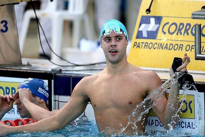 O nadador Thiago Pereira durante competição nacional. (Foto: Satiro Sodre - 22.abr.2014/divulgação/SSPress)