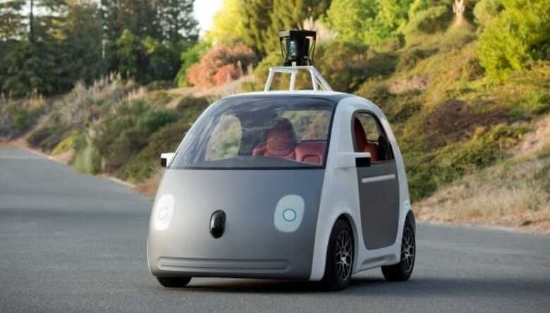 Protótipo do carro sem direção, movido a eletricidade, em desenvolvimento pelo Google. (Foto: divulgação/Google)