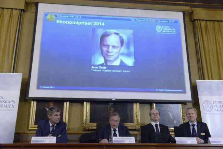 Academia sueca anuncia Jean Tirole Pr&ecirc;mio Nobel de Economia. (Foto: Ag&ecirc;ncia Lusa/direitos reservados/Bertil Ericson)