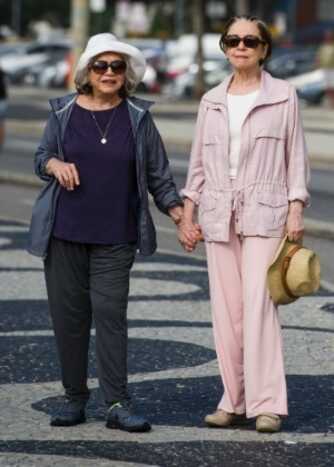 Estela (Nathalia Timberg) e Teresa (Fernanda Montenegro) em 'Babilônia'. (Imagem: Estevam Avellar/TV)
