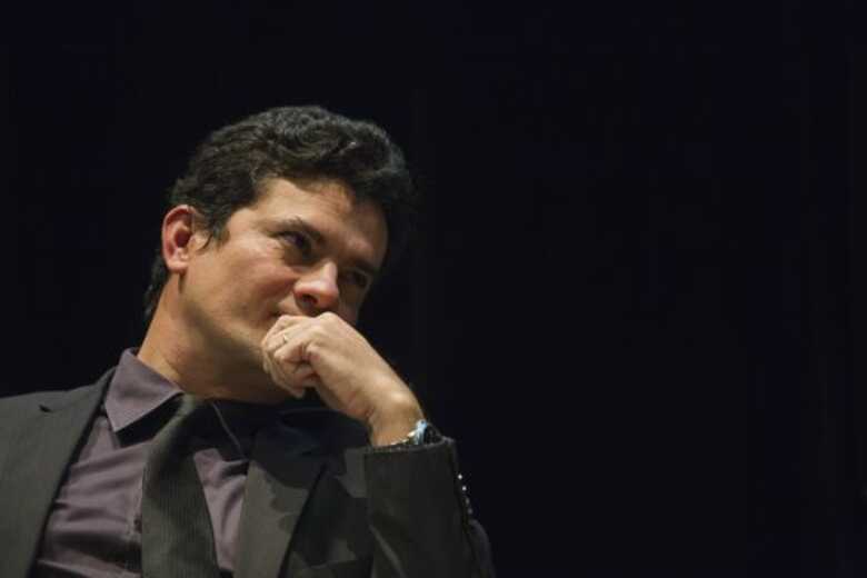 O juiz Moro durante evento da Abraji, em São Paulo / Foto: Lalo de Almeida - Folhapress