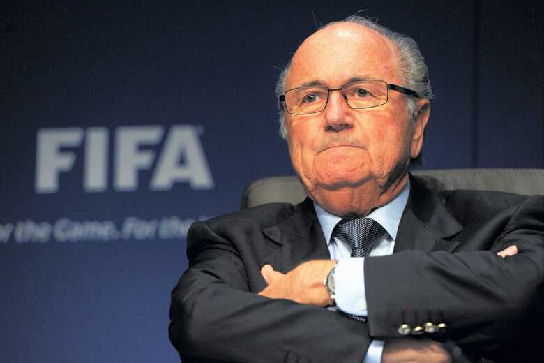 O presidente da Fifam Joseph Blatter