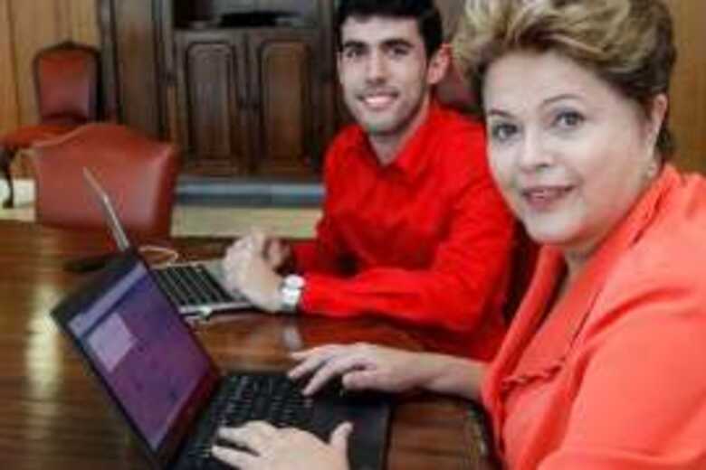 Jeferson Monteiro e Dilma Rousseff (Imagem: reprodu&ccedil;&atilde;o)