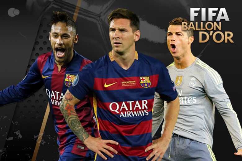 Neymar concorre com Messi e Cristiano Ronaldo pelo prêmio de melhor do mundo (Imagem: reprodução)