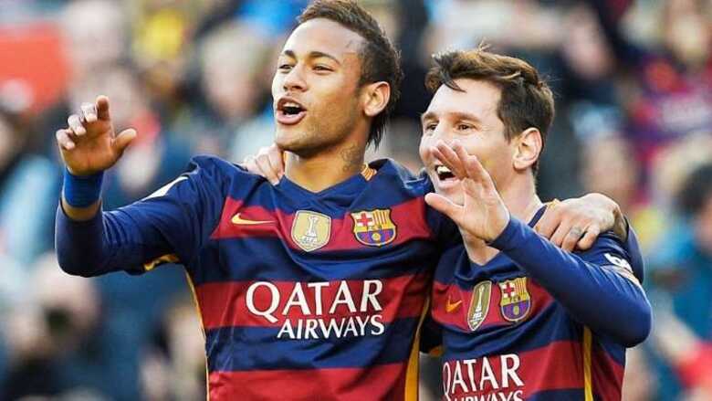 Neymar e Messi (Imagem: reprodução)