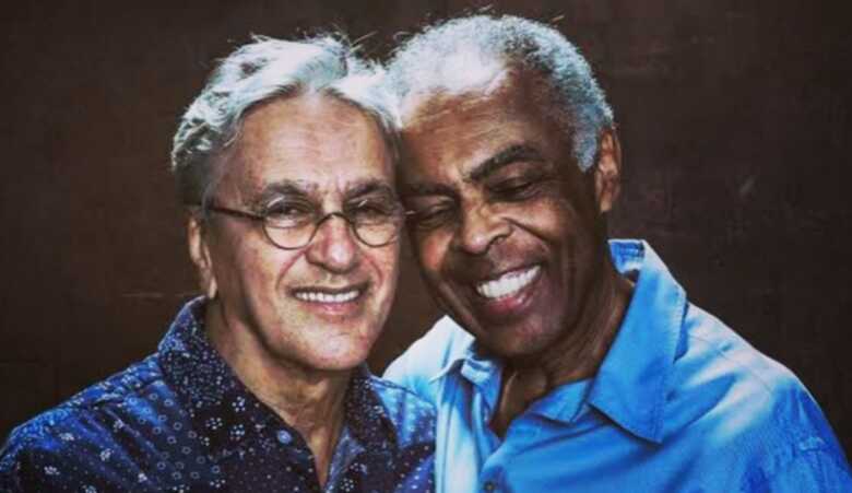 Os ícones da música Caetano Veloso e Gilberto Gil (Imagem: reprodução)