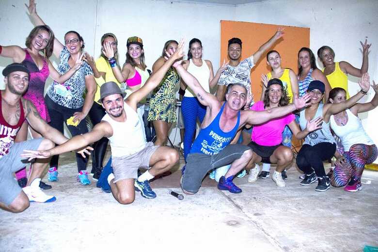 Alunos de Zumba