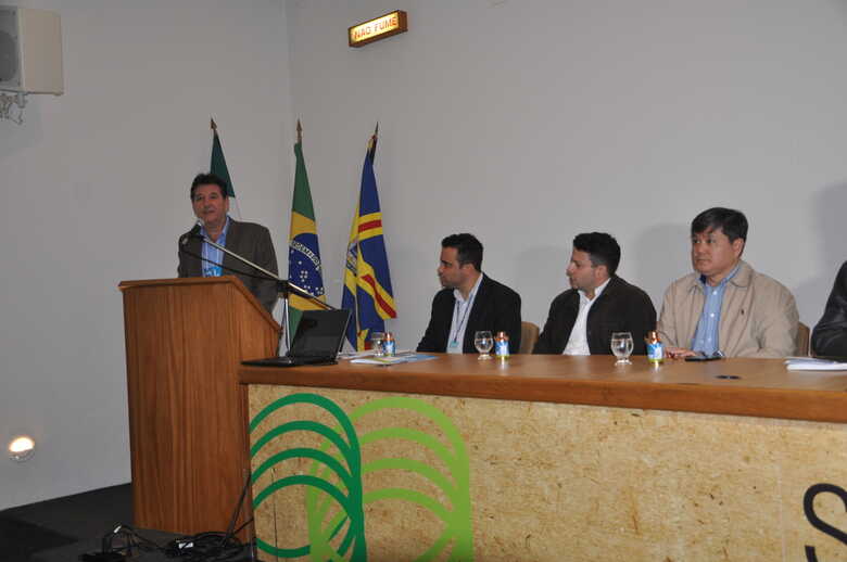 O presidente do Sindicato Rural de Campo Grande, Ruy Fachini, na abertura do encontro