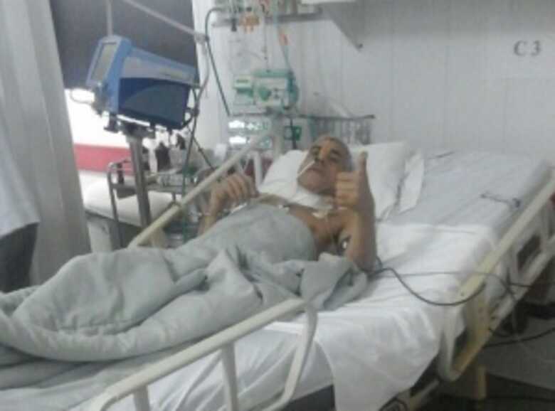 O brasileiro Sergio Lima no hospital