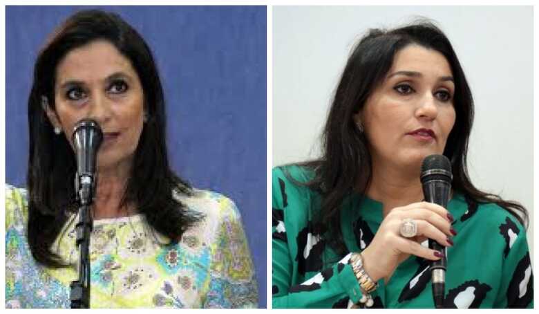 Vereadora Carla Stephanini (à esq.) e ex-secretária Liz Derzi Matos (à dir.)