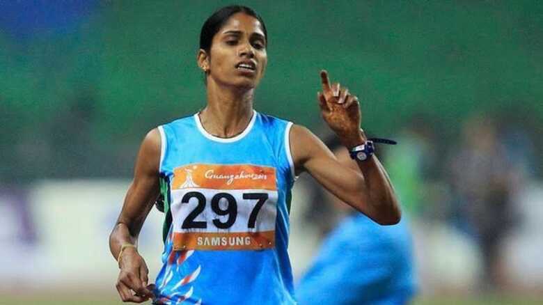 A atleta olímpica indiana Sudha Singh