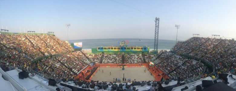 Arena do Vôlei de Praia, em Copacabana.
