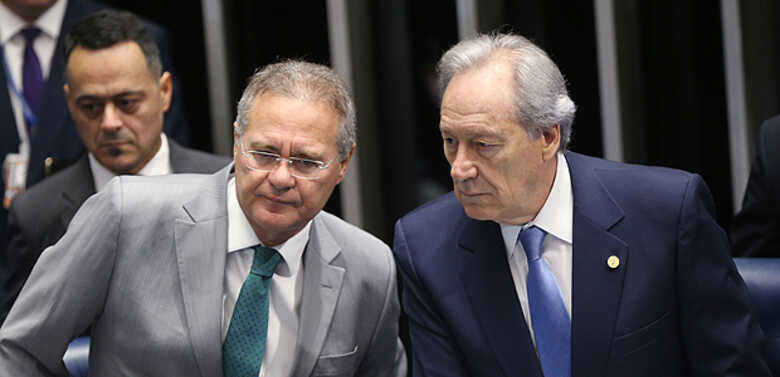 Renan Calheiros e Ricardo Lewandowski