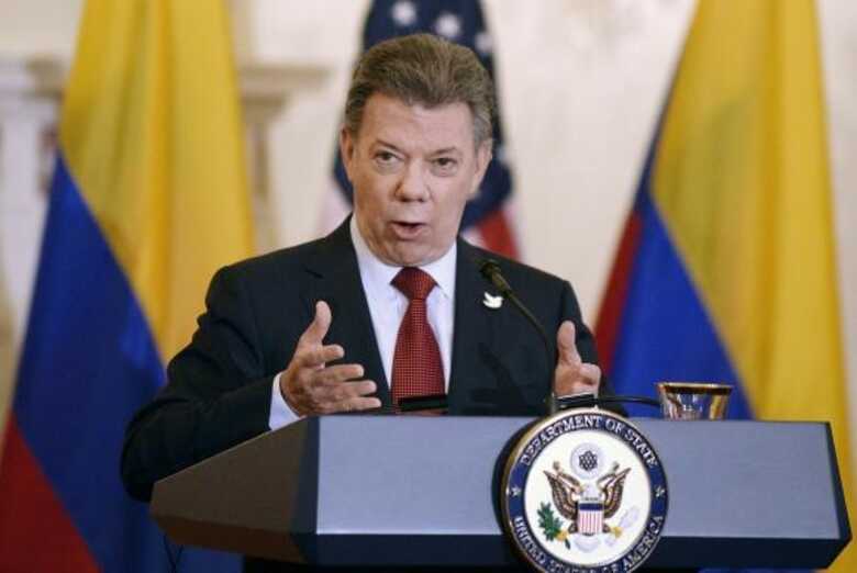 Juan Manuel Santos, presidente da Colômbia, recebe o Prêmio Nobel da Paz