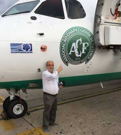 Dirigente do chapecoense morreu em tragédia