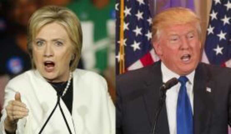 Hillary Clinton e Donald Trump disputam voto a voto na eleição de hoje nos Estados Unidos