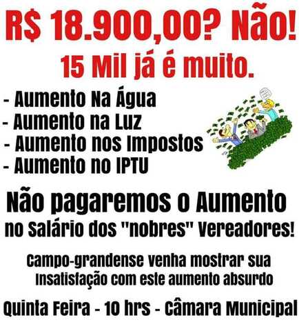 Imagem com notícia falsa convoca internautas  com mentira